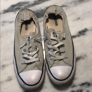 Light grey slip on converse